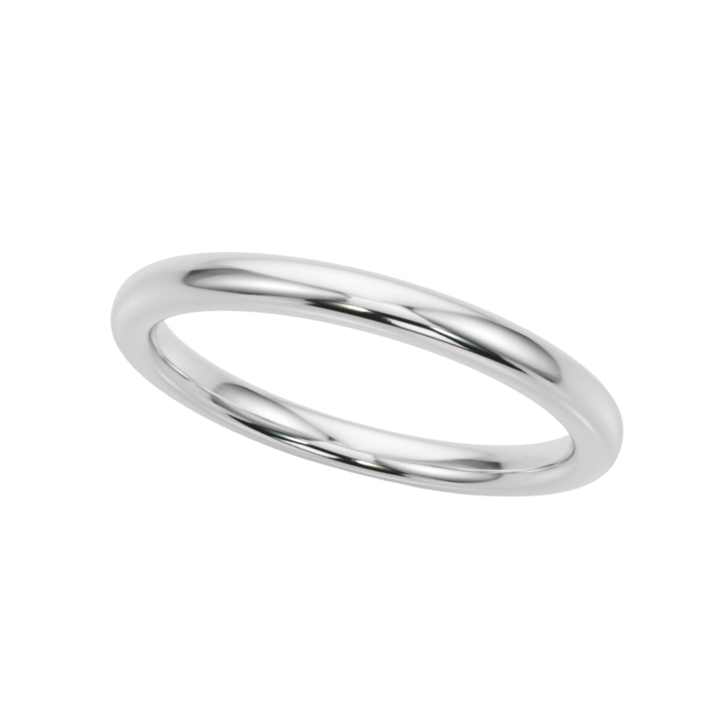 2mm platinum wedding band/plain platinum ring/minimalist wedding ring