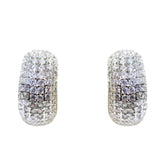 0.33Ct Round Lab Grown Diamond Huggie Hoop Studs Earring in Gold