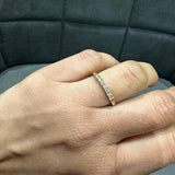 Natural Diamond Prong Set 7 Stone Ring in 9KT Yellow Gold for Women