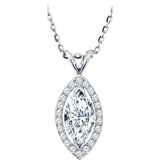 0.75ct Diamond Marquise Pendant with Chain