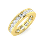 D/VVS 0.50 to 3.0ct Lab-Grown Round Cut Diamond Full Eternity Ring.