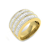 Baguette and Round Diamond Eternity Band for Brides