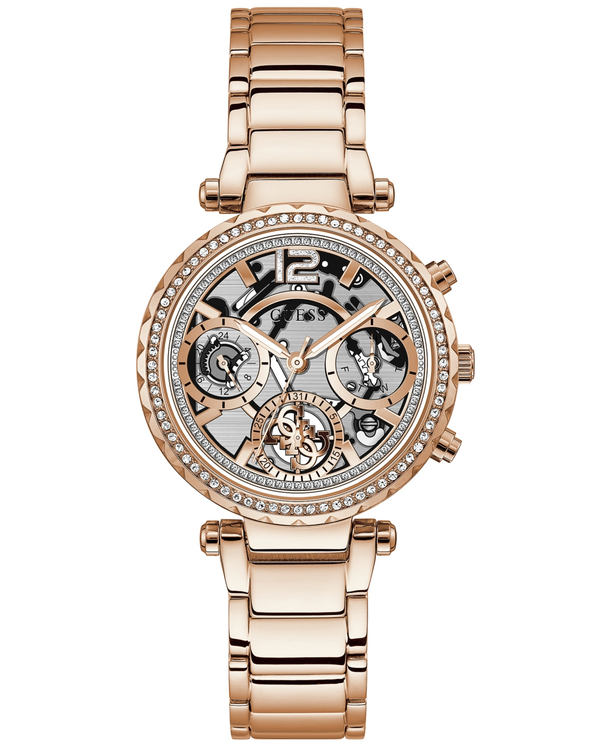 GUESS Women's Watch GW0403L3 – Rose Gold-Tone Stainless Steel