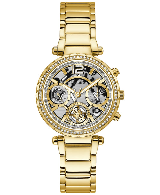 Guess Women's Gold-Tone Stainless Steel Bracelet Watch 37mm