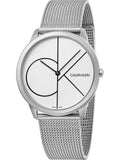 Calvin Klein Minimal Men’s White Dial Stainless-Steel Watch