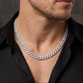 21 Inch Havana Cuban Lab Diamond Necklace 3.00ct Set in 925 Silver
