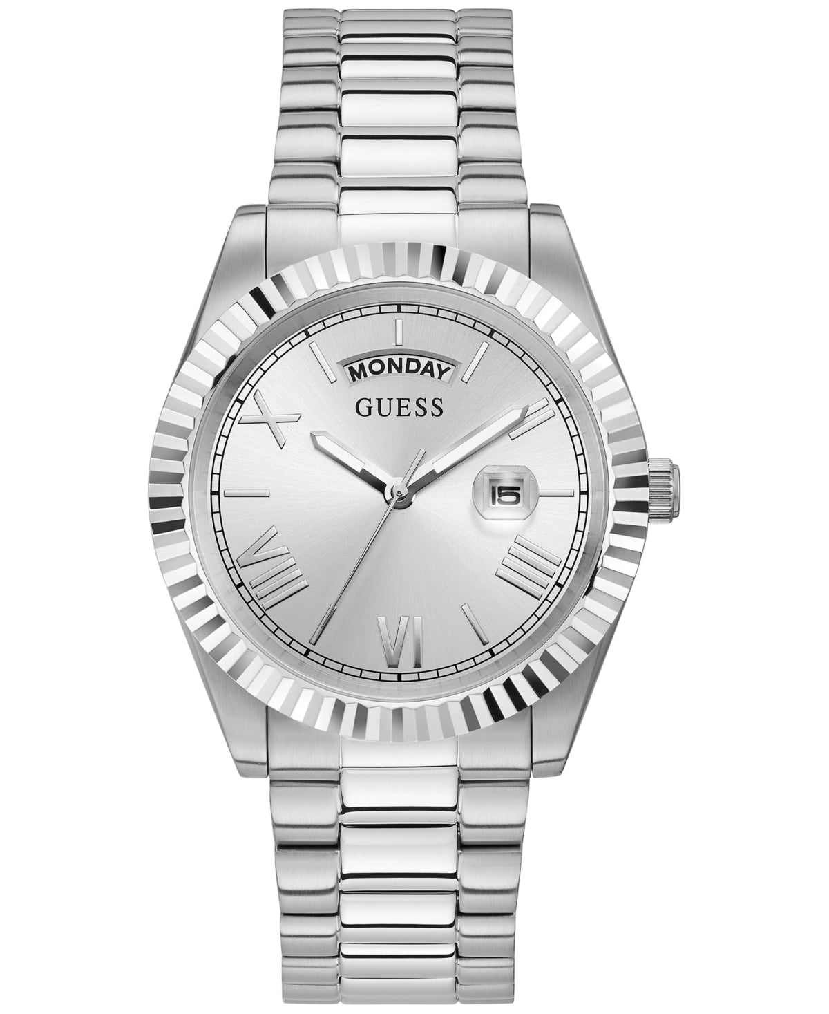 Guess Men's Stainless Steel Bracelet Watch, 42mm