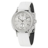 Calvin Klein Women's 'Skirt' Silver Dial Swiss Quartz Watch