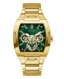 Guess Herren-Multifunktionsuhr mit goldfarbenem Edelstahlarmband