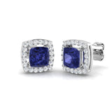 "Skipy 1.5ct Tanzanite Gold Earrings - Elegant Luxury Jewelry"