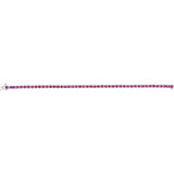 Round Natural Ruby Line Bracelet In Gold & Platinum