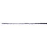 Round Lab-Grown Blue Sapphire Line Bracelet In Gold & Platinum