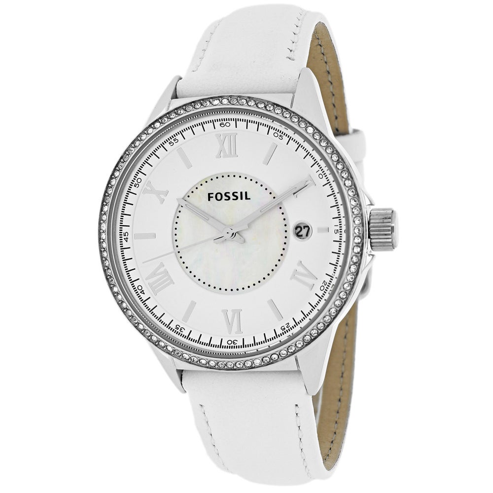 Fossil Women's BQ1109 Classic White Mother of Pearl Watch