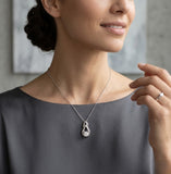 Teardrop Diamond Pendant Necklace– Lab Grown Elegant Drop Pendant Without Chain