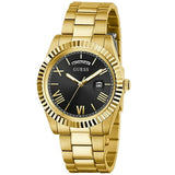 GUESS Men's Watch GW0265G3 – Classic Black Dial, Stainless Steel Case & Bracelet