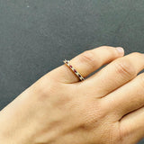 18k yellow gold natural diamond ring