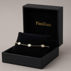 0.8 Carat D-E/VS Lab Grown Oval Diamond Everyday Bracelet 9k Yellow Gold Ready To Ship