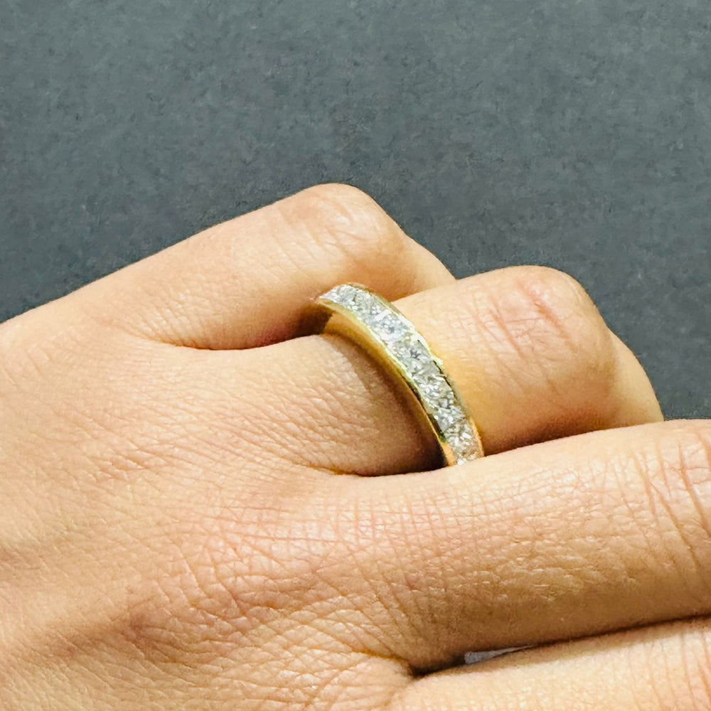 princess cut diamond band