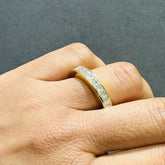 princess cut diamond band