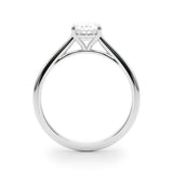 IGI Lab-Grown Oval Diamond 4 Prong Solitaire Engagement Ring, VVS Clarity D Color