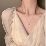 Pendentif en or jaune avec diamant de laboratoire en forme de cœur de 0,30 carat