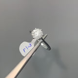 solitaire engagement ring / platinum diamond ring