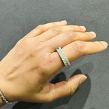 natural round princess diamond eternity ring