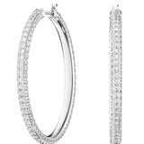 0.10 Ct Lab Grown Diamond Huggie Hoop Earrings Sterling Silver
