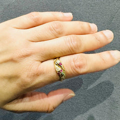 18k yellow gold ring