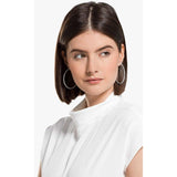 Creolen aus Weißgold mit 1,00 Karat im Labor gezüchteten Diamanten