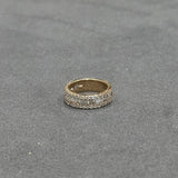 channel pave diamond ring