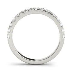 Round Cut Natural Diamond Half Eternity Wedding Ring Crafted in Platinum | Timeless Jewellery
