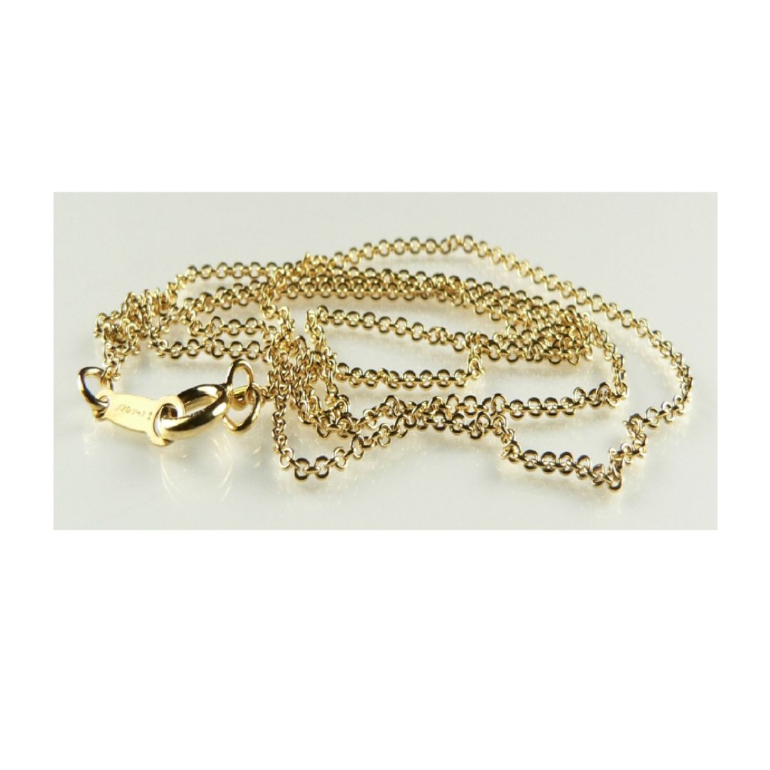 0.33Ct Bezel Set Solitaire Round Pendant Necklace in Yellow Gold