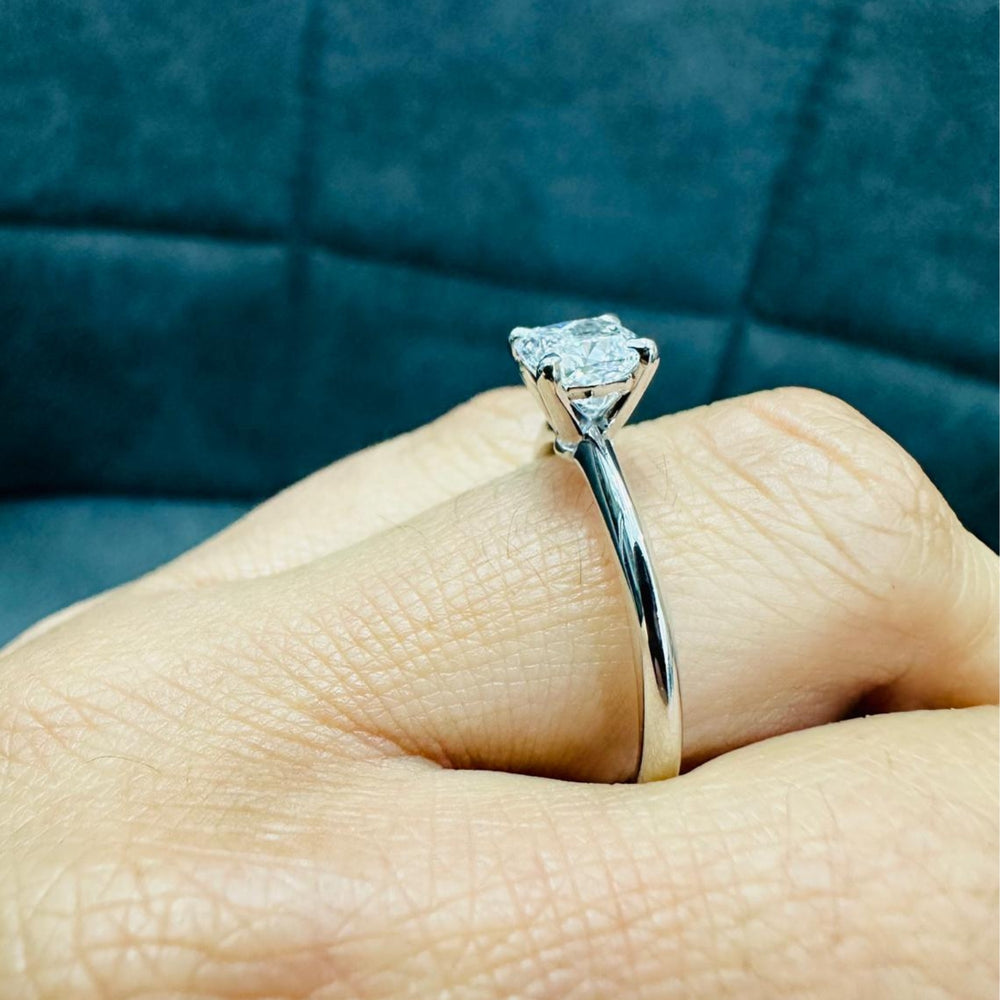 platinum diamond ring cushion diamond ring