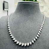 Diamond Necklace, White Gold Diamond Necklace,