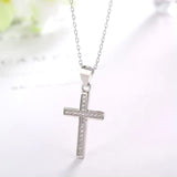 1.00ct Lab Diamond Cross Pendant With Chain