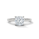 1.05Ct Cushion Cut Lab Grown Diamond Solitaire Engagement Ring in Platinum | Proposal Ring