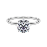 platinum diamond ring, claw prong diamond ring, lab diamond solitaire