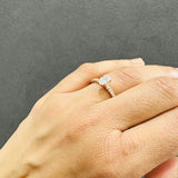 prong pave diamond ring