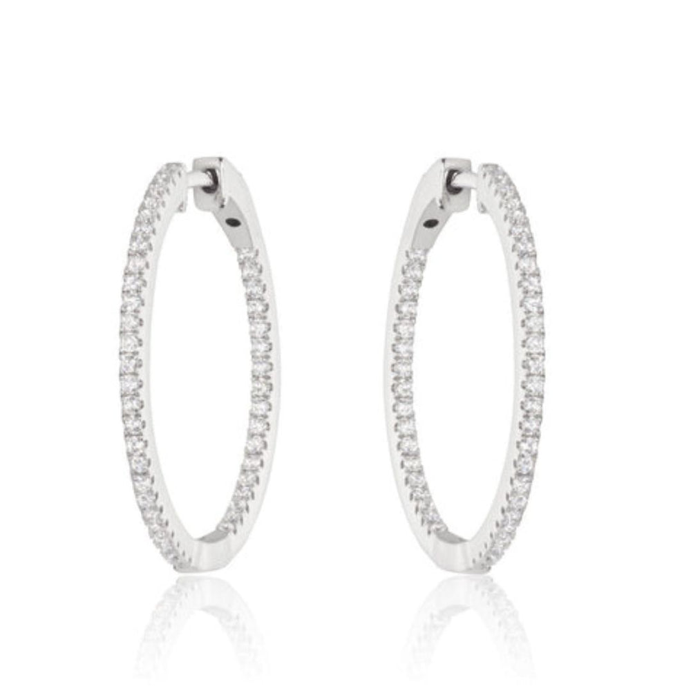 Hoop Earrings - 2.00 Carat Lab-Grown Huggie Sparkle