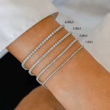 Natural Diamond Bracelet, Round Cut Diamond Bracelet