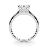 IGI Lab-Grown Oval Diamond 6 Prong Solitaire Engagement Ring, D Color VVS Clarity
