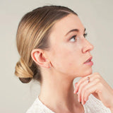 0,35 Karat im Labor gezüchteter Diamant-Rubin-Halbohrstecker in Gold