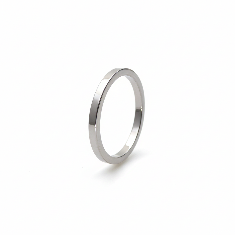 2mm Flat Shape Wedding Band