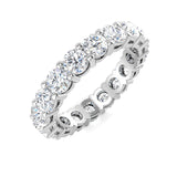 3.00 to 5.00ct Lab-Grown Round Cut D/VVS Diamond Full Eternity Ring.