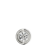 Pendentif serti clos en résine D-VVS de synthèse, taille ronde.