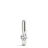Collier pendentif pour femme avec diamant rond D-VVS cultivé en laboratoire serti sur barrette