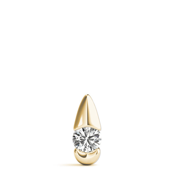 Diamond-Cut Teardrop Necklace
