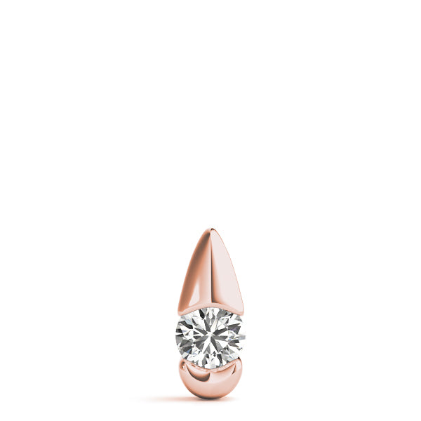 Diamond-Cut Teardrop Necklace