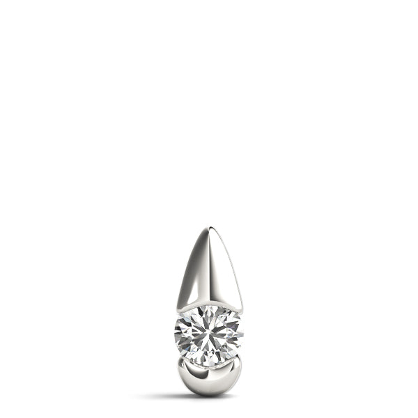 Diamond-Cut Teardrop Necklace